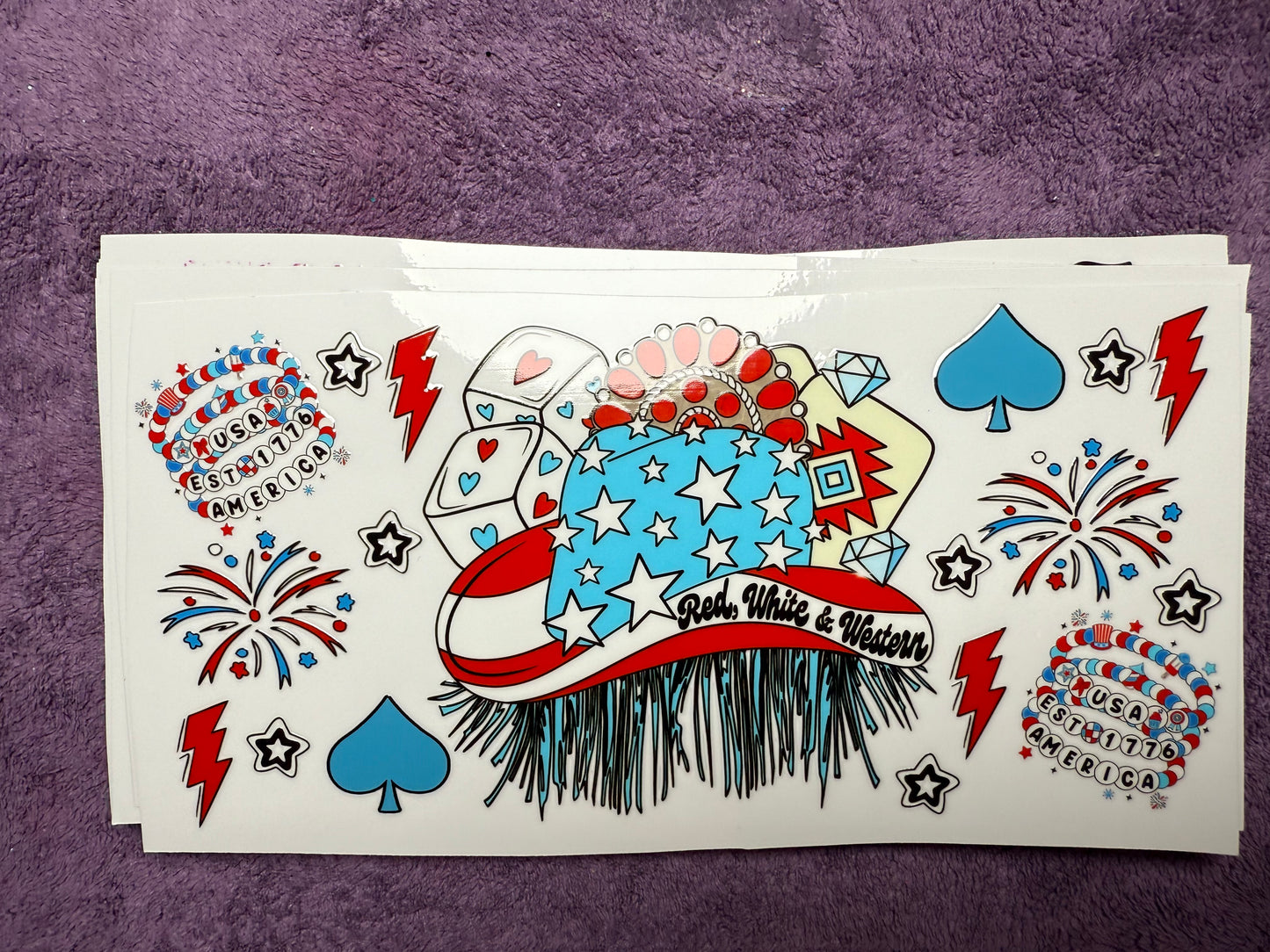 Fourth of July - red white and western