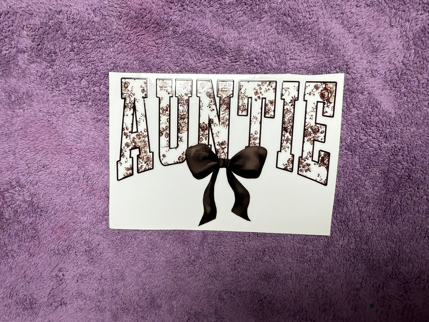 Auntie - black bow