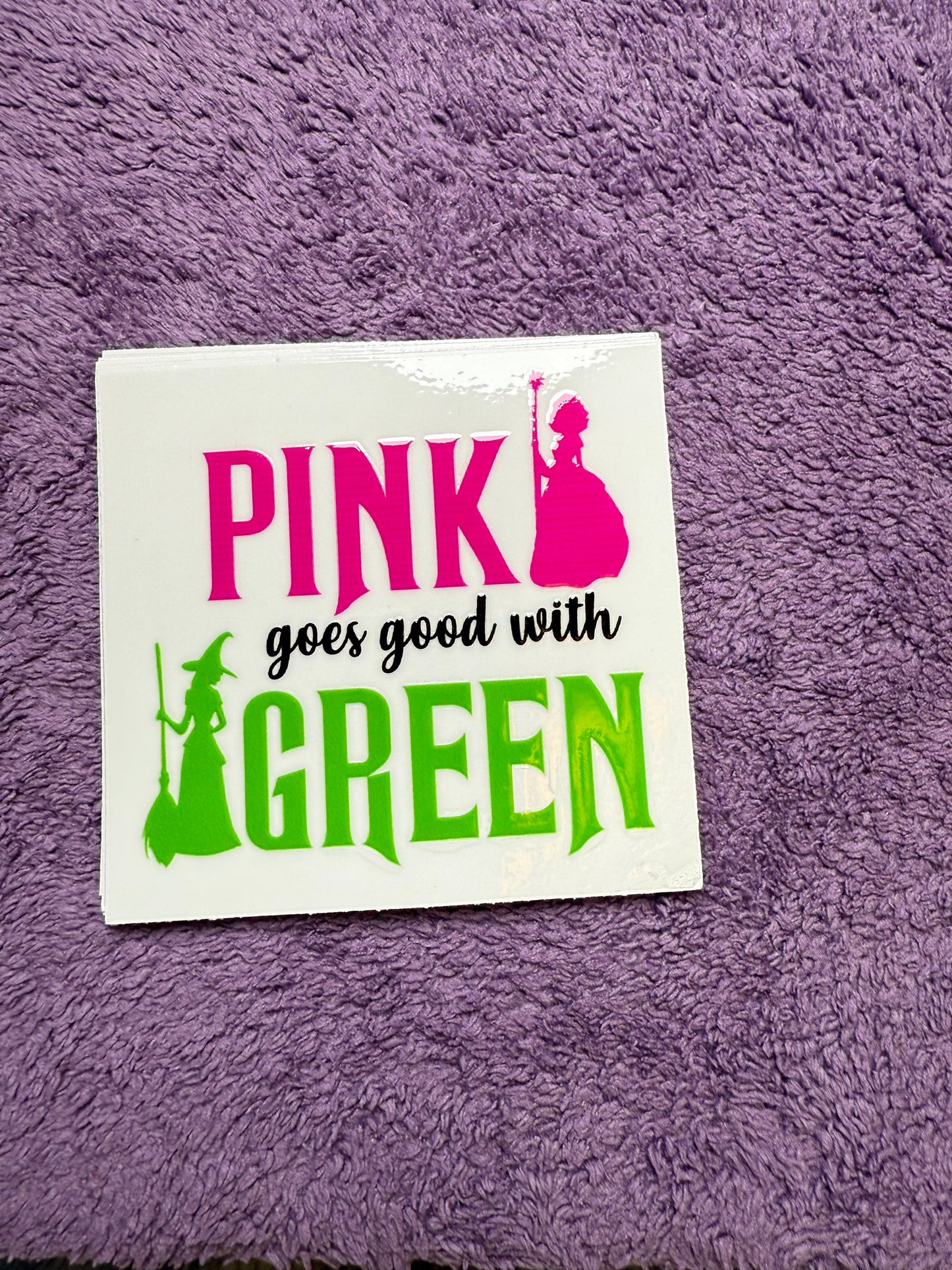 Pink goes good with green