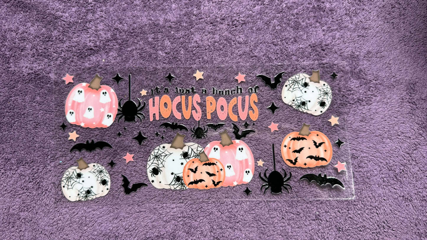 Halloween: hocus pocus: pumpkins, spiders, bats