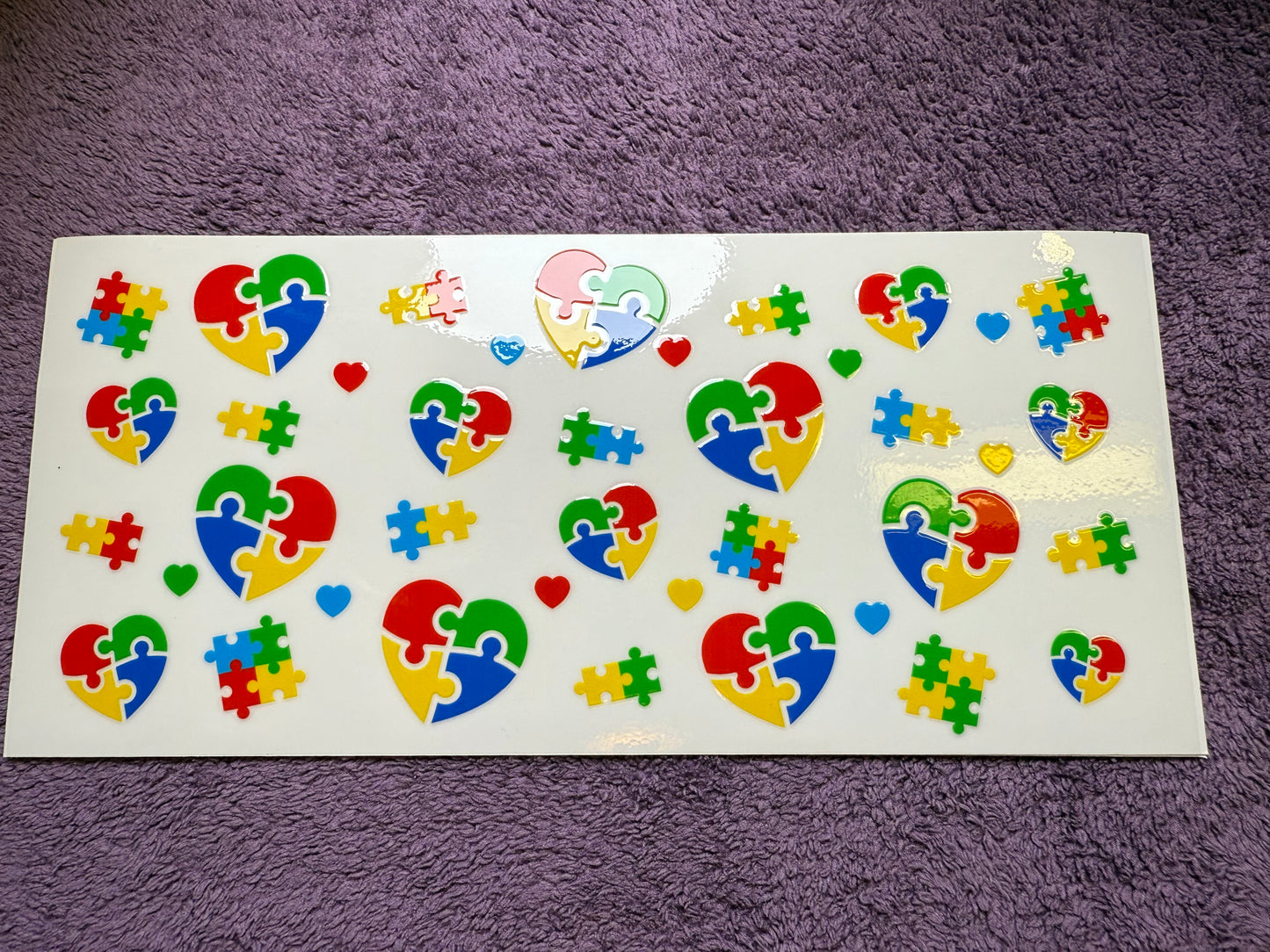 Autism puzzle hearts