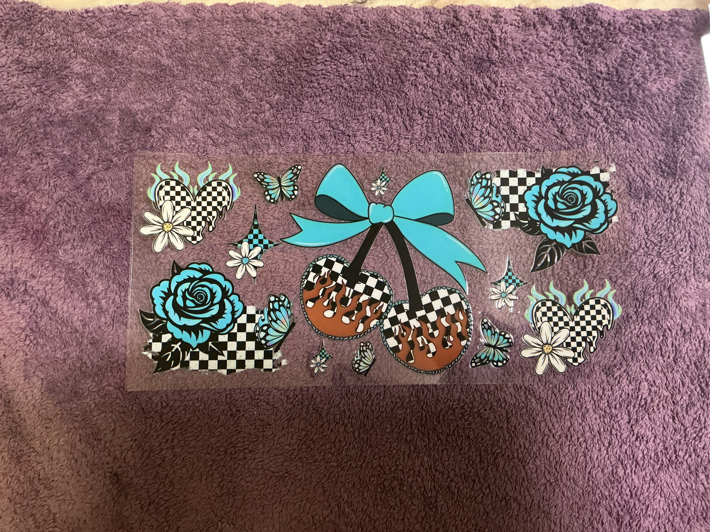 Cherry bow and roses
