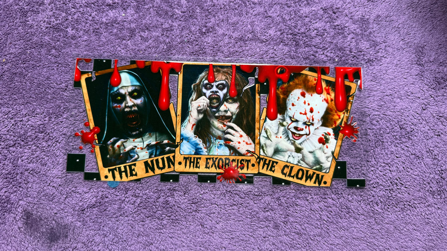 Halloween: nun, exorcist, clown