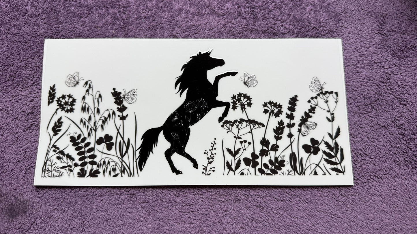 Horse and flowers