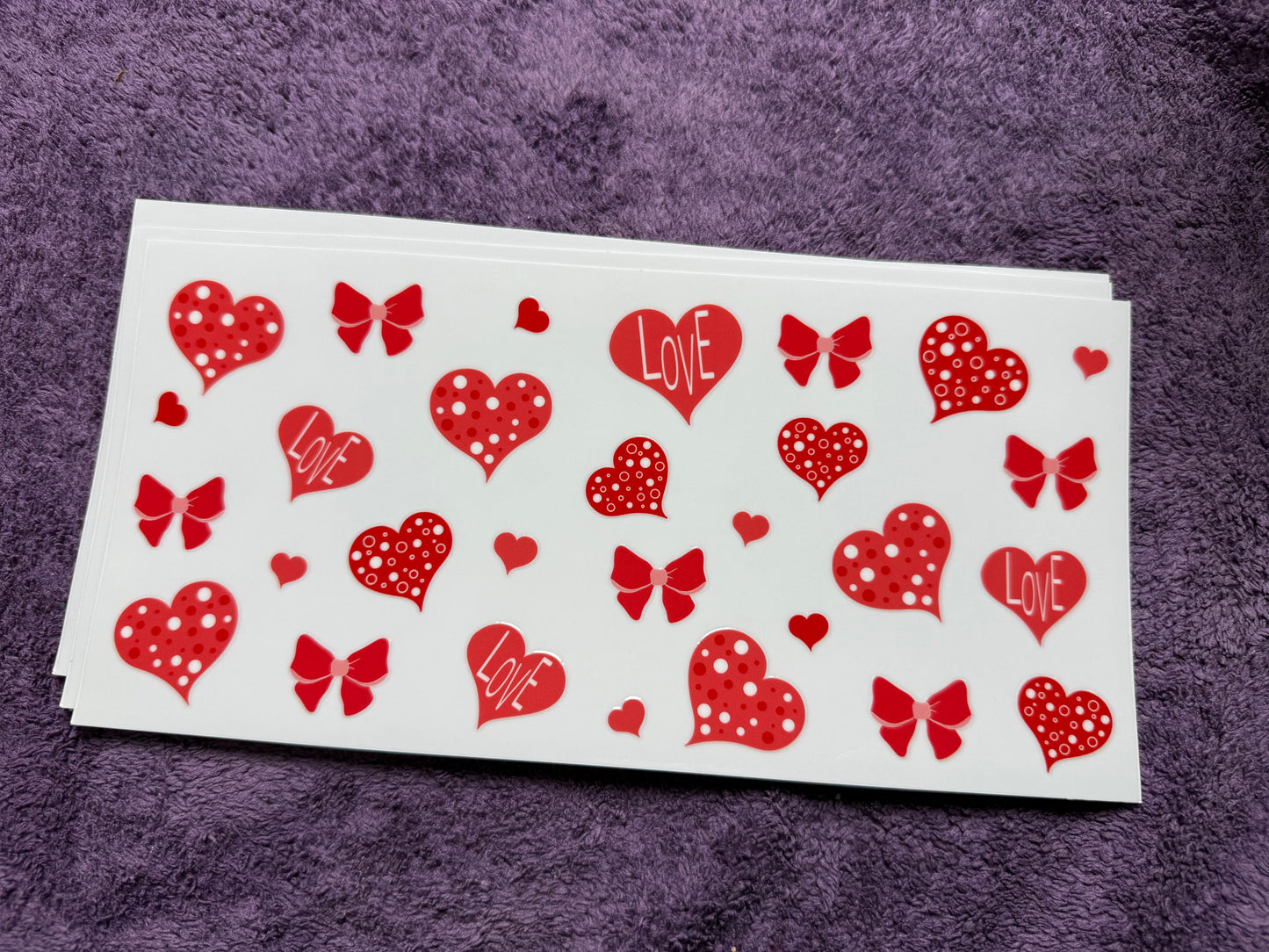 Polka dot hearts
