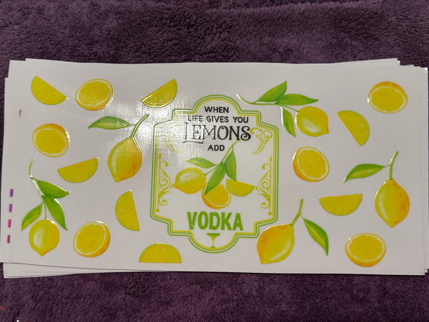 When life gives you lemons, add vodka