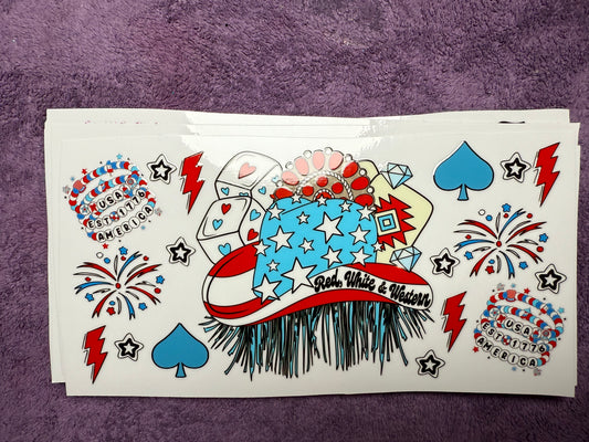 Fourth of July - red white and western