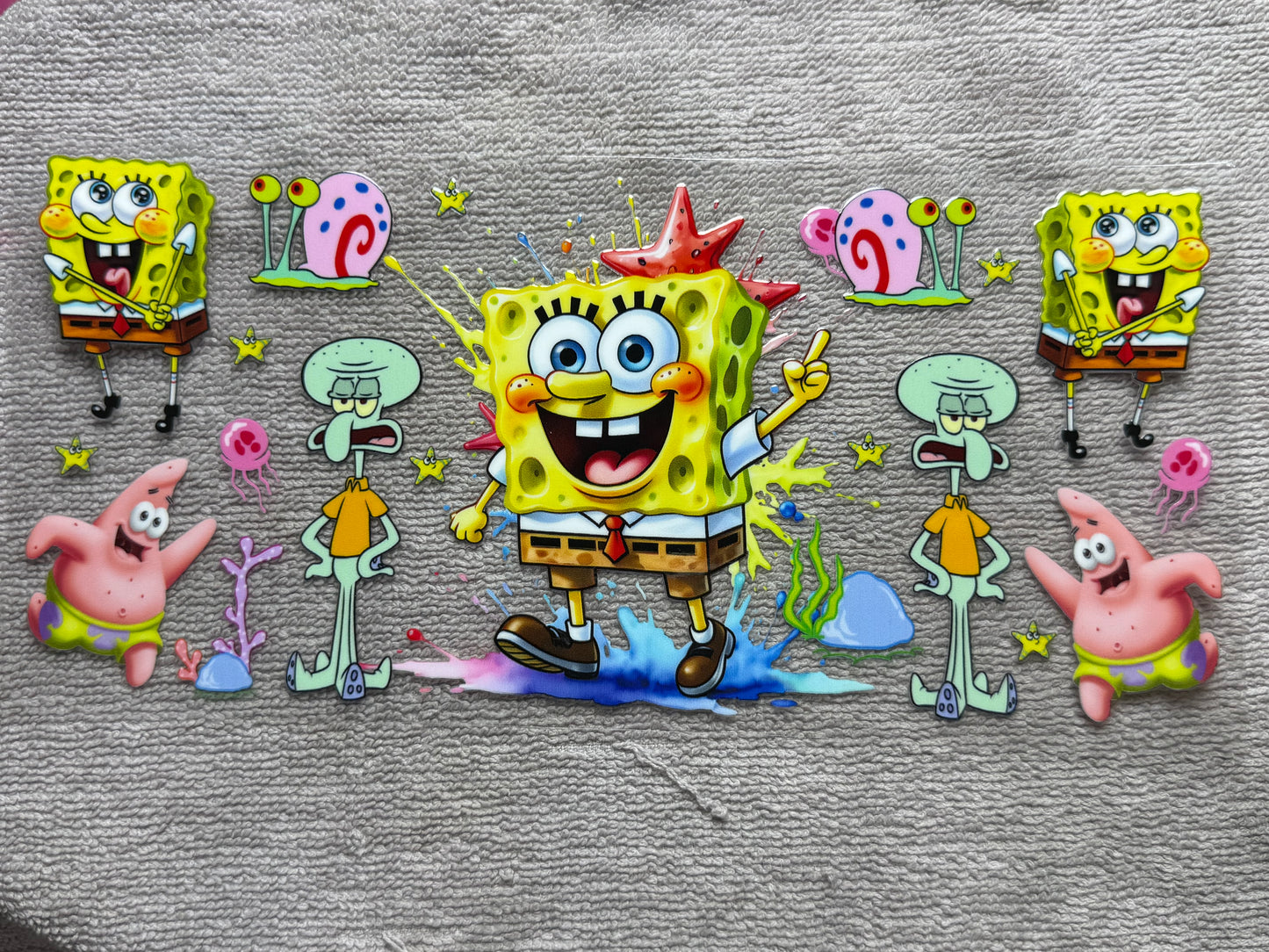SpongeBob, Squidward, Patrick and Gary ￼