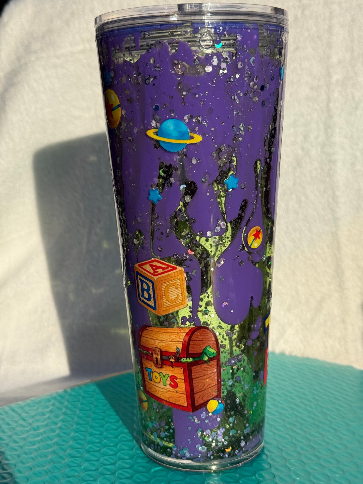 READY TO SHIP - 24oz acrylic snowglobe cup - You’ve got a friend in me - dual lava