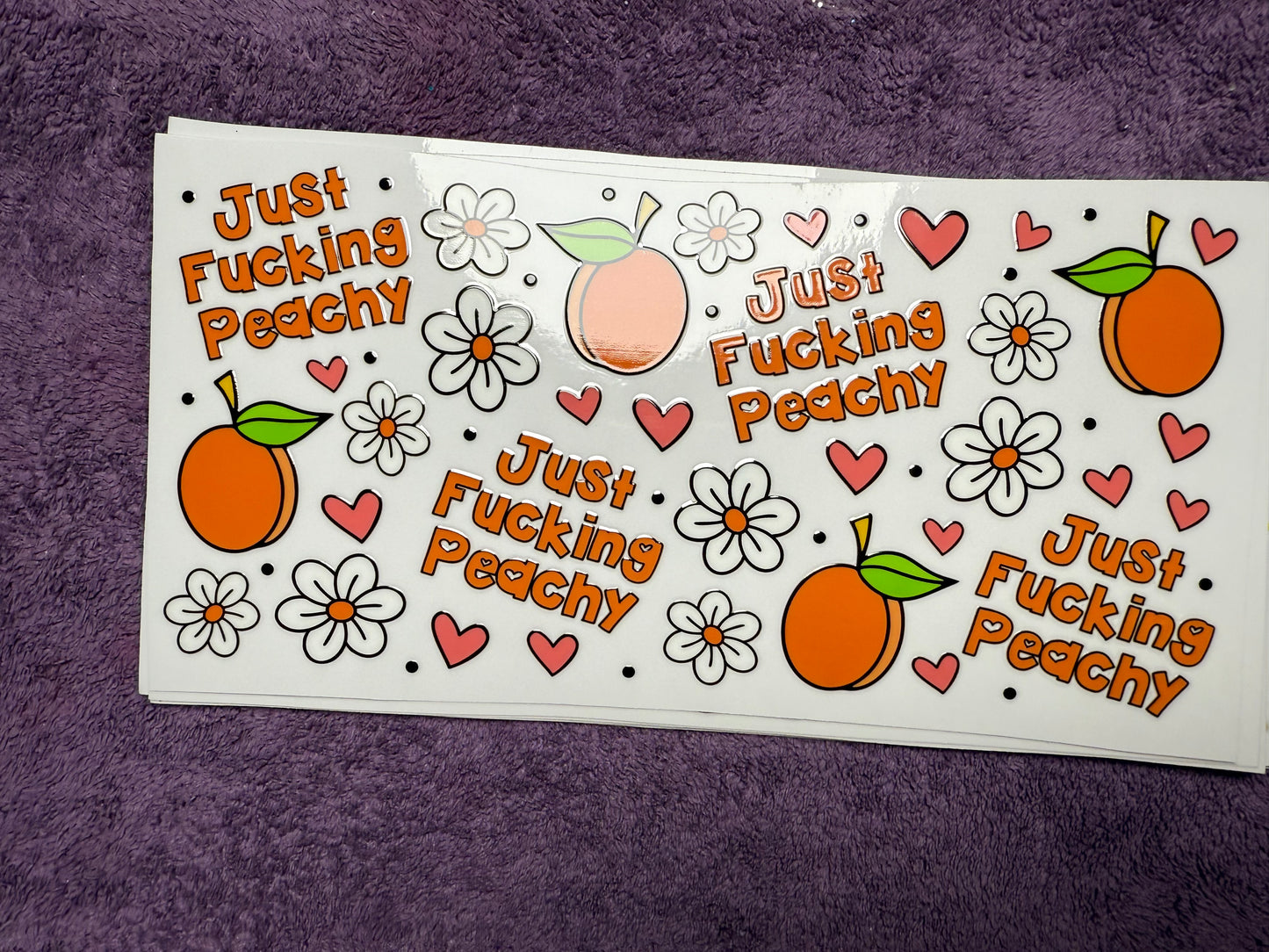 Just fucking peachy