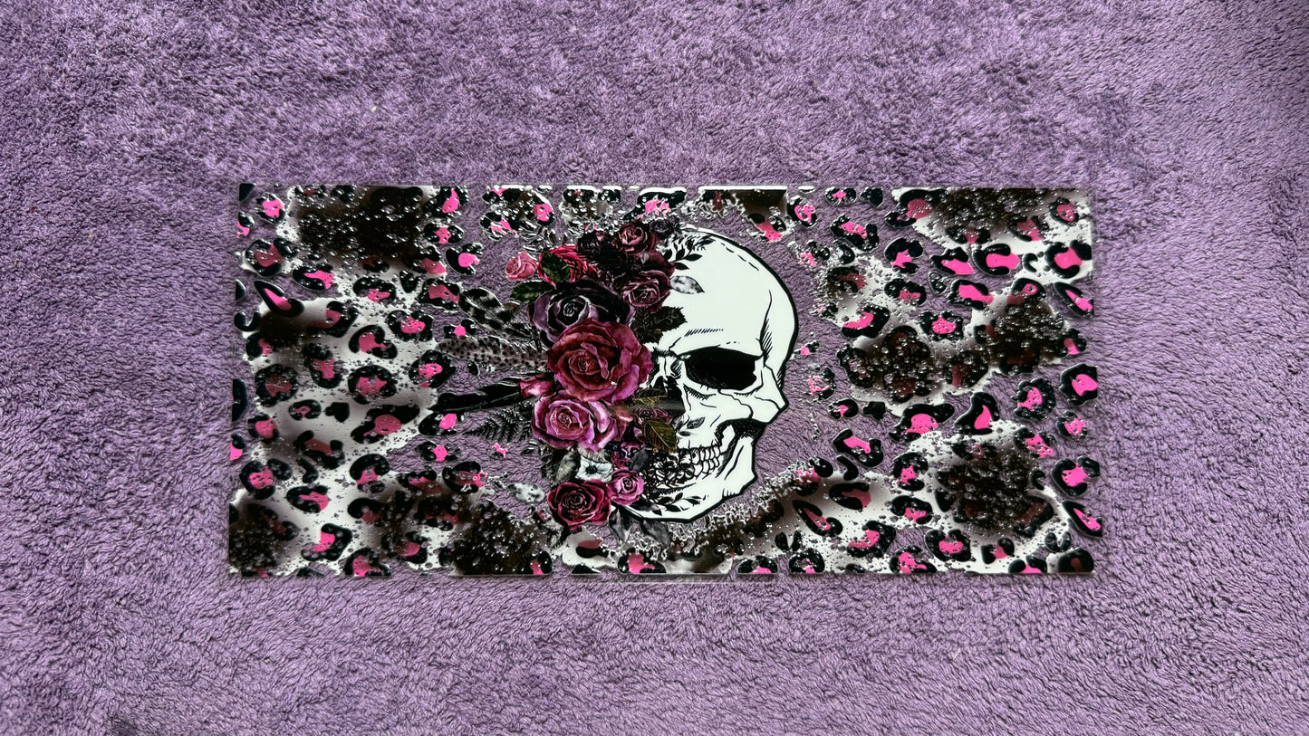 Cheetah flower skull
