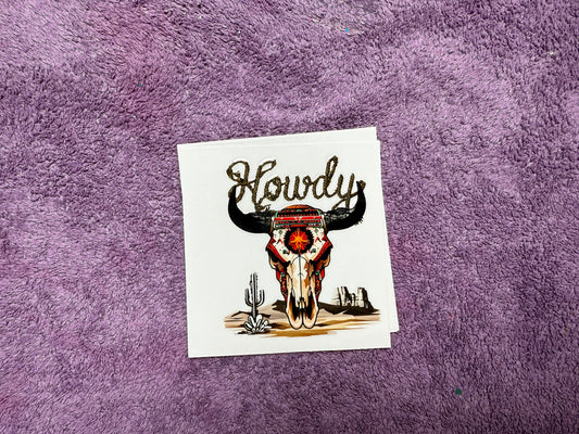 Howdy skull and rope