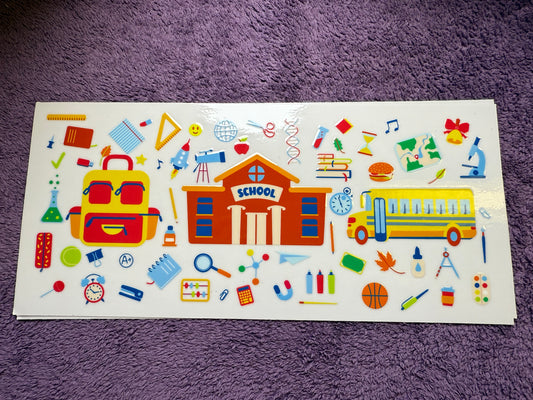 Backpack-school bus-school