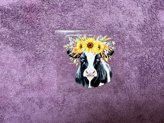 Sunflower crown cow