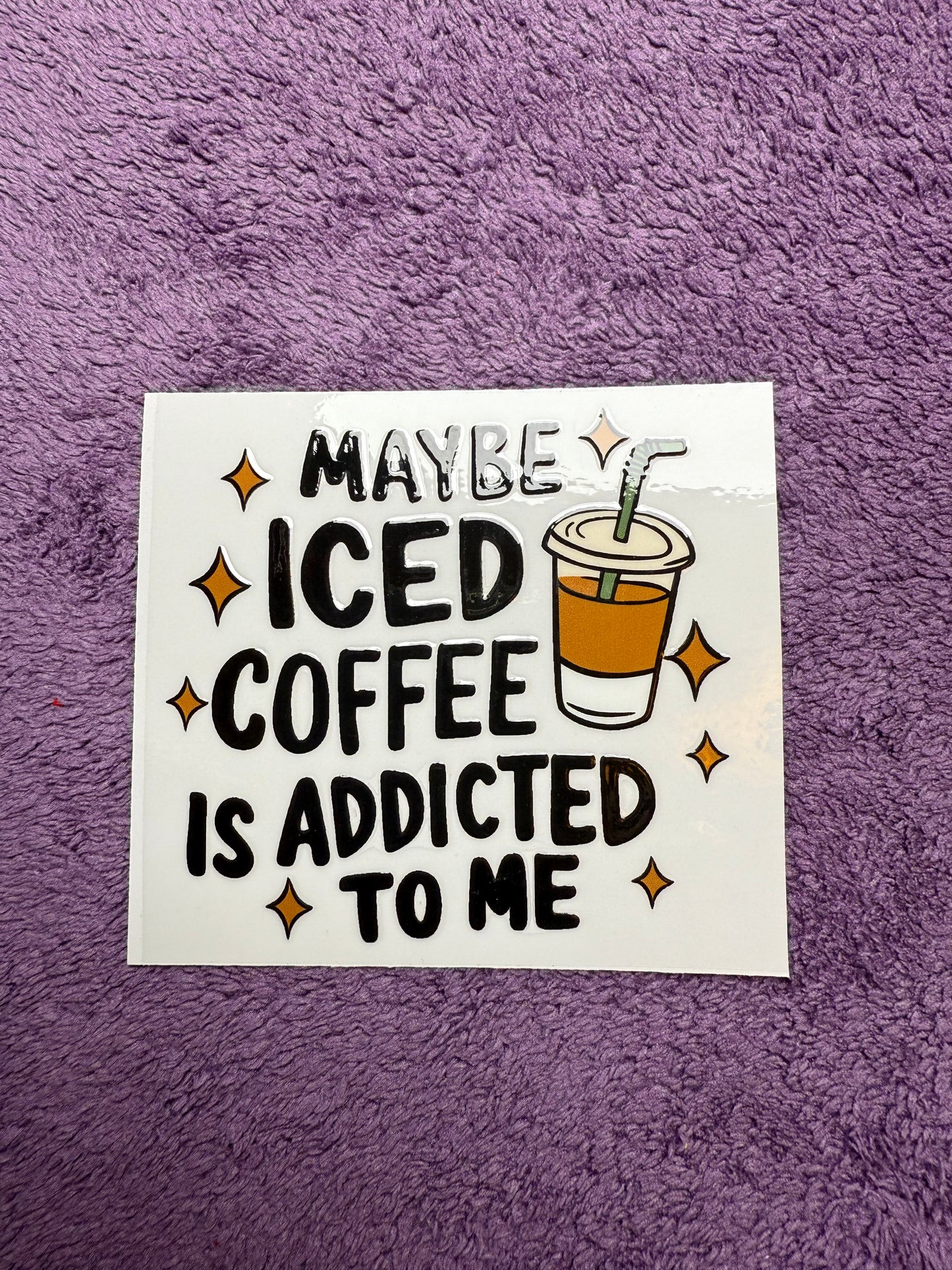 Maybe iced coffee is addicted to me