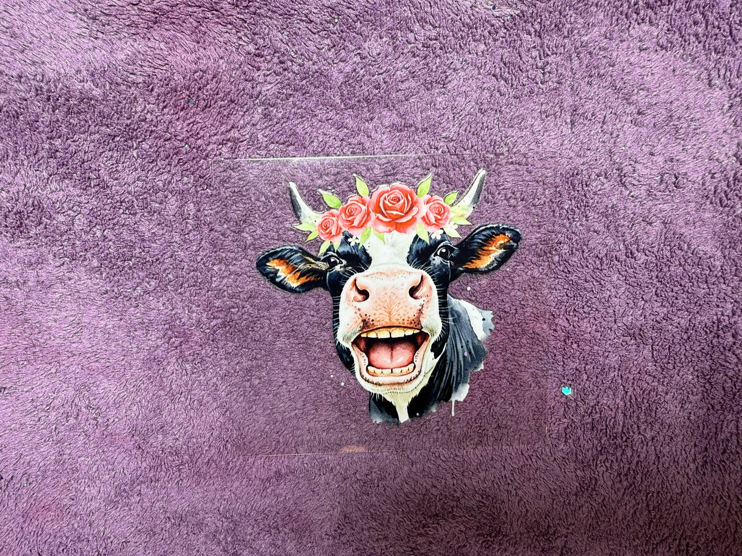 Flower crown Happy cow
