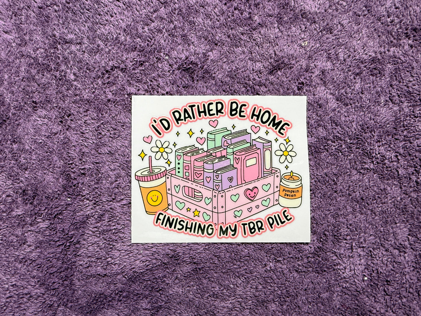 I’d rather be home finishing my  TBR pile