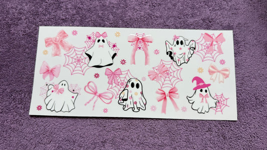 Halloween cutesy ghosts and webs