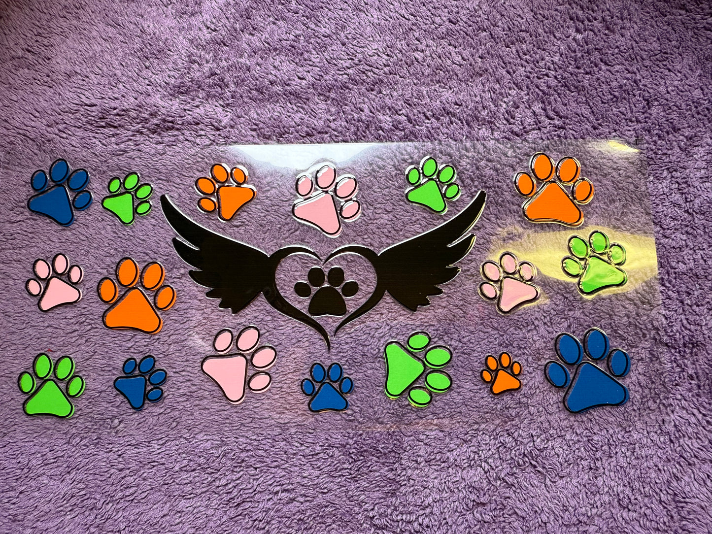 Angel dog paws