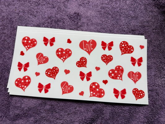 Polka dot hearts
