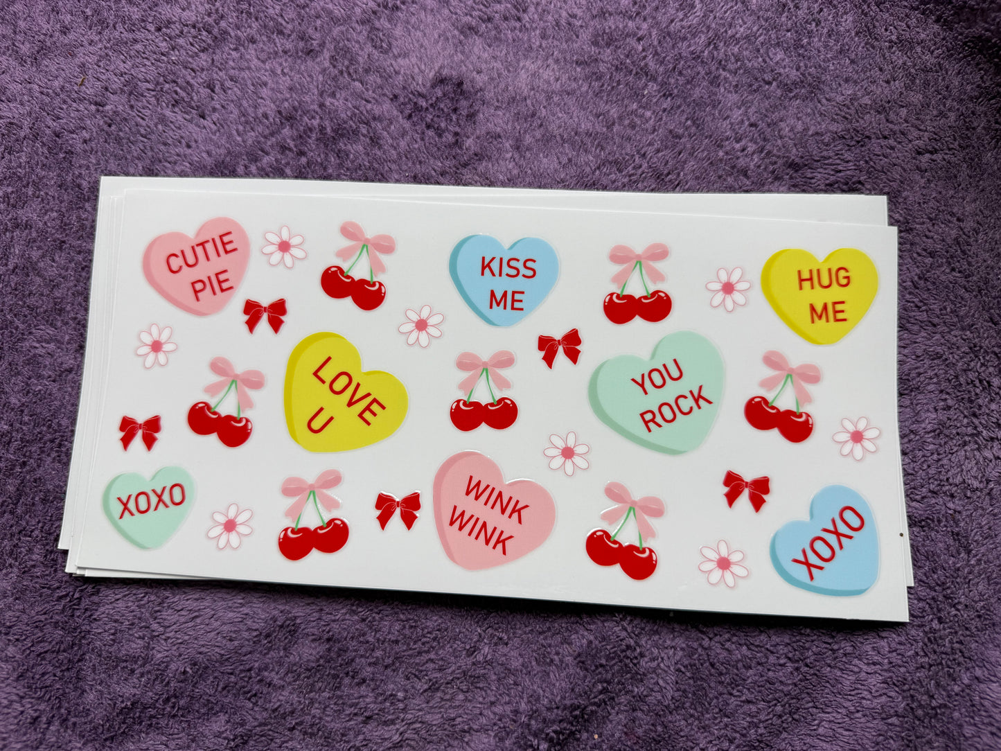 Candy, cherries and bows