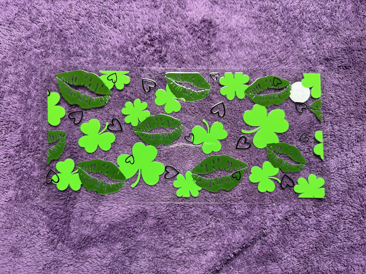 Lips and shamrocks